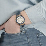 Guess Athena White Dial White Dial Blue Rubber Strap Watch For Women - GW0030L5 Authentic Buy Shop Now