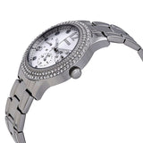Guess Bedazzle Diamonds Silver Dial Silver Steel Strap Watch For Women - W1097L1 Authentic Buy Shop Now
