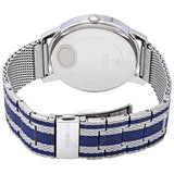 Guess Richmond Blue Dial Two Tone Mesh Bracelet Watch for Men - W1179G1 Authentic Buy Shop Now