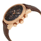 Guess Analog Chronograph Brown Dial Brown Leather Strap Watch For Men - W14052G2 Authentic Buy Shop Now