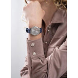 Guess Cosmo Diamonds Silver Dial Blue Rubber Strap Watch for Women - GW0034L5 Authentic Buy Shop Now