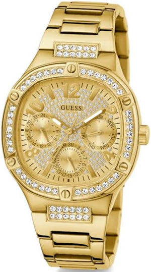 Guess Duchess Quartz Gold Dial Gold Steel Strap Watch For Women - GW0558L2 Authentic Buy Shop Now