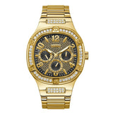 Guess Duke Glitz Crystals Gold Dial Gold Steel Strap Watch For Men - GW0576G2 Authentic Buy Shop Now