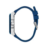 Guess Legacy Grey Dial Blue Silicone Strap Watch For Men - W1049G1 Authentic Buy Shop Now