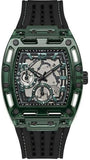 Guess Phoenix Analog Black Dial Black Silicone Strap Watch For Men- GW0499G7 Authentic Buy Shop Now