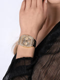 Guess Raven Diamonds Gold Dial Gold Steel Strap Watch for Women - GW0104L2 Authentic Buy Shop Now