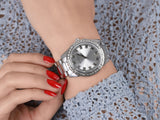 Guess Sparkler Diamonds Silver Dial Silver Steel Strap Watch for Women - GW0111L1 Authentic Buy Shop Now