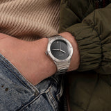Guess Scope Black Dial Silver Steel Strap Watch for Men - GW0427G1 Authentic Buy Shop Now