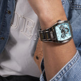 Guess Phoenix Multi Function Aqua Blue Dial Silver Steel Strap Watch for Men - GW0456G4 Authentic Buy Shop Now