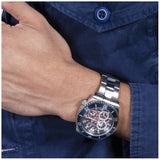 Guess Axle Multifunction Black Dial Silver Steel Strap Watch For Men - GW0488G1 Authentic Buy Shop Now