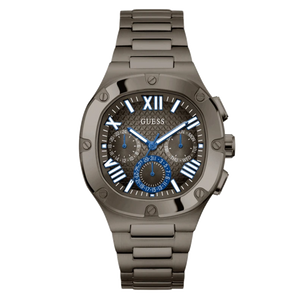 Guess Headliner Quartz Black Dial Grey Steel Strap Watch For Men - GW0572G5 Authentic Buy Shop Now