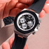 Guess Empire Chronograph Black Dial Black Silicon Strap Watch For Men - GW0583G1 Authentic Buy Shop Now