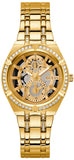 Guess Allara Quartz Gold Dial Gold Steel Strap Watch For Women - GW0604L2 Authentic Buy Shop Now