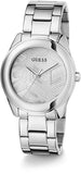 Guess Cubed Analog Silver Dial Silver Steel Strap Watch For Women - GW0606L1 Authentic Buy Shop Now
