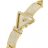 Guess Fame Crystals Gold Dial Gold Steel Strap Watch For Women - GW0644L2 Authentic Buy Shop Now