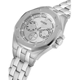 Guess Analog Quartz Silver Dial Silver Steel Strap Watch For Men - U0377G1 Authentic Buy Shop Now