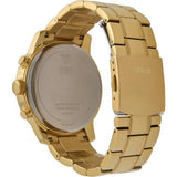 Guess Horizon Chronograph Black Dial Gold Steel Strap Watch For Men - W0379G4 Authentic Buy Shop Now