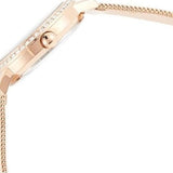 Guess Chelsea Mother of Pearl White Dial Rose Gold Mesh Strap Watch For Women - W0647L2 Authentic Buy Shop Now