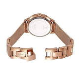Guess Chelsea Mother of Pearl White Dial Rose Gold Mesh Strap Watch For Women - W0647L2 Authentic Buy Shop Now
