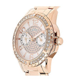 Guess Sassy Quartz White Dial Rose Gold Steel Strap Watch For Women - W0705L3 Authentic Buy Shop Now