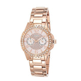 Guess Sassy Quartz White Dial Rose Gold Steel Strap Watch For Women - W0705L3 Authentic Buy Shop Now