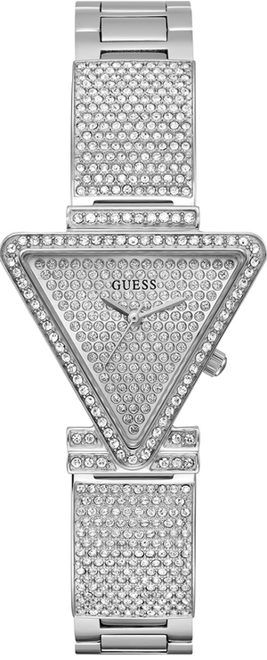 Guess Fame Quartz Crystals Silver Dial Silver Steel Strap Watch For Women - GW0644L1 Authentic Buy Shop Now