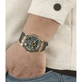 Guess Legacy Black Dial Black Rubber Strap Watch for Men - W1049G5 Authentic Buy Shop Now