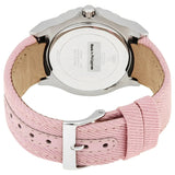 Guess Limelight Quartz Diamonds Pink Dial Pink Denim Strap Watch For Women - W0775l15 Authentic Buy Shop Now