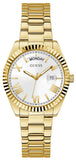 Guess Luna White Dial Gold Steel Strap Watch for Women - GW0308L2 Authentic Buy Shop Now