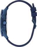 Guess Frontier Crystals Blue Dial Blue Silicon Strap Watch For Men - W1132G4 Authentic Buy Shop Now