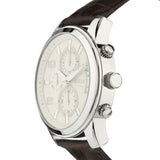 Guess Exec Chronograph White Dial Brown Leather Strap Watch For Men - W0076G2 Authentic Buy Shop Now