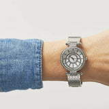 Guess Muse Quartz White Dial Silver Steel Strap Watch For Women - W1008l1 Authentic Buy Shop Now