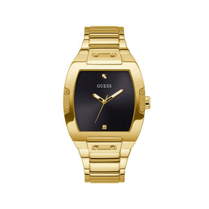 Guess Phoenix Black Dial Gold Steel Strap Watch for Men - GW0387G2 Authentic Buy Shop Now