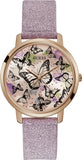 Guess Mariposa Pink Dial Pink Leather Strap Watch for Women - GW0008L2 Authentic Buy Shop Now
