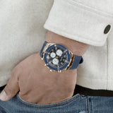 Guess Poseidon Blue Dial Blue Rubber Strap Watch for Men - GW0057G2 Authentic Buy Shop Now