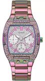Guess Phoenix Chronograph Crystals Silver Dial Pink Steel Strap Watch For Women - GW0104L4 Authentic Buy Shop Now