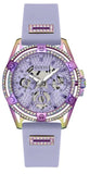 Guess Queen Quartz Purple Dial Purple Silicone Strap Watch For Women - GW0536L4 Authentic Buy Shop Now