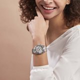 Guess Queen Quartz Silver Dial Silver Steel Strap Watch For Women - GW0464L1 Authentic Buy Shop Now