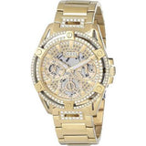 Guess Queen Quartz Gold Dial Gold Steel Strap Watch For Women - GW0464L2 Authentic Buy Shop Now