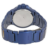 Guess Rigor Multifunction Black Dial Blue Steel Strap Watch for Men - W0218G4 Authentic Buy Shop Now