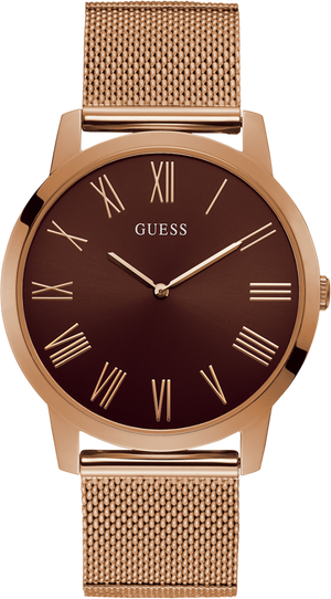 Guess Analog Brown Dial Brown Mesh Bracelet Watch for Men - GW0074G1 Authentic Buy Shop Now