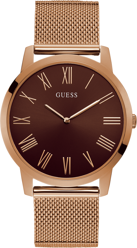 Guess Analog Brown Dial Brown Mesh Bracelet Watch for Men - GW0074G1 Authentic Buy Shop Now