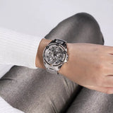 Guess Heiress Multifunction Diamonds Silver Dial Silver Steel Strap Watch for Women - GW0440L1 Authentic Buy Shop Now