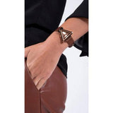 Guess Fame Quartz Rose Gold Dial Brown Leather Strap Watch For Women - GW0548L2 Authentic Buy Shop Now