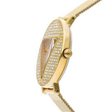 Guess Iconic Diamonds Gold Dial Gold Mesh Bracelet Watch For Women - GW0477L2 Authentic Buy Shop Now