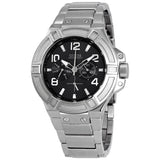 Guess Rigor Quartz Black Dial Silver Steel Strap Watch For Men - W0218G2 Authentic Buy Shop Now