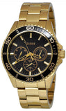 Guess BFF Multifunction Black Dial Gold Steel Strap Watch for Women - W0231L3 Authentic Buy Shop Now