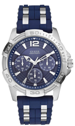 Guess Oasis Multifunction Blue Dial Two Tone Steel Strap Watch for Men- W0366G2 Authentic Buy Shop Now
