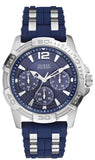 Guess Oasis Multifunction Blue Dial Two Tone Steel Strap Watch for Men- W0366G2 Authentic Buy Shop Now