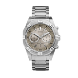 Guess Jolt Chronograph Grey Dial Silver Steel Strap Watch for Men - W0377G1 Authentic Buy Shop Now